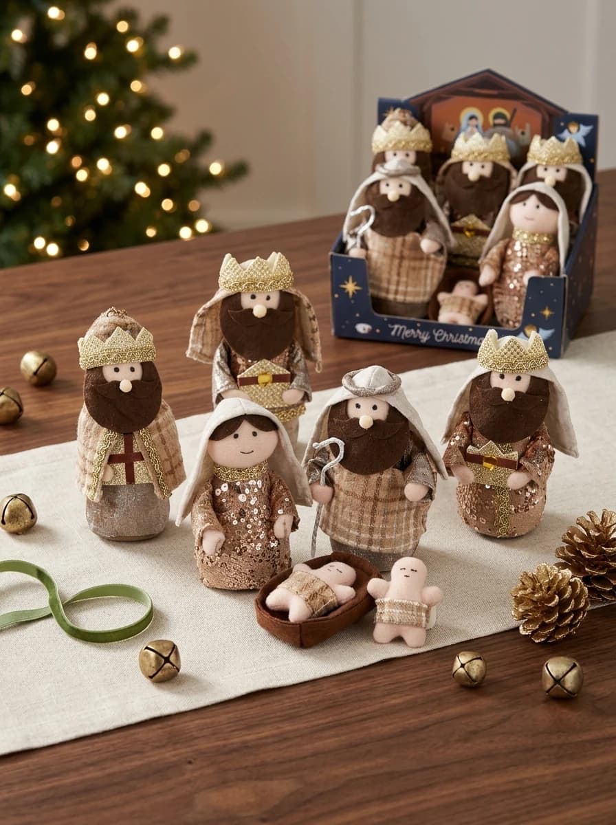 Rustic Nativity Figure Set